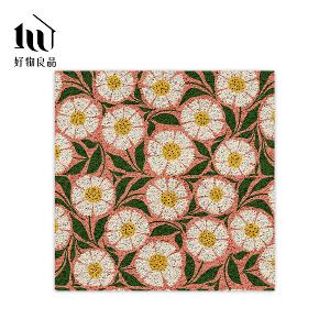 花卉系列《春日花語》獨家設計大尺寸可剪裁玄關大門絲圈刮泥墊