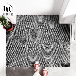 藝術系列《枯山水》獨家設計大尺寸可剪裁玄關大門絲圈刮泥墊