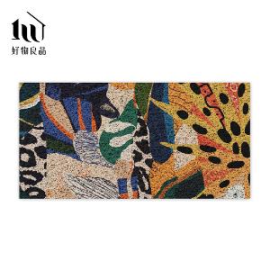 森林系列《彩繪叢林》獨家設計大尺寸可剪裁玄關大門絲圈刮泥墊
