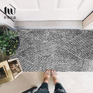 藝術系列《枯山水》獨家設計大尺寸可剪裁玄關大門絲圈刮泥墊