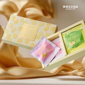 檸檬生存指南 檸檬的禮物_雙饗禮盒 (經典原味/酸甜梅粉10g 8入 附品牌提袋)