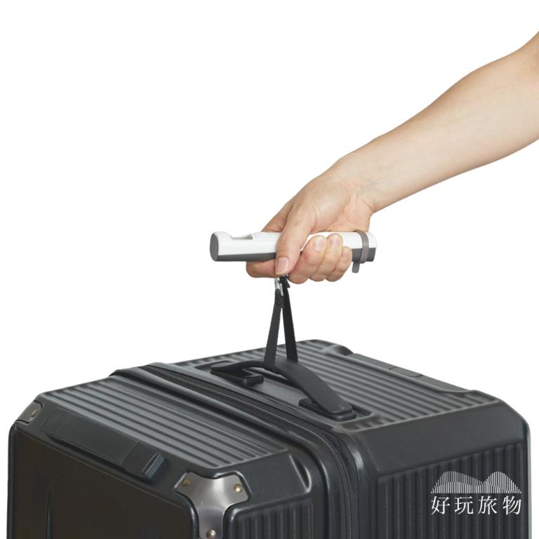 免電池可託運手搖式自動充電旅行電子秤-白色