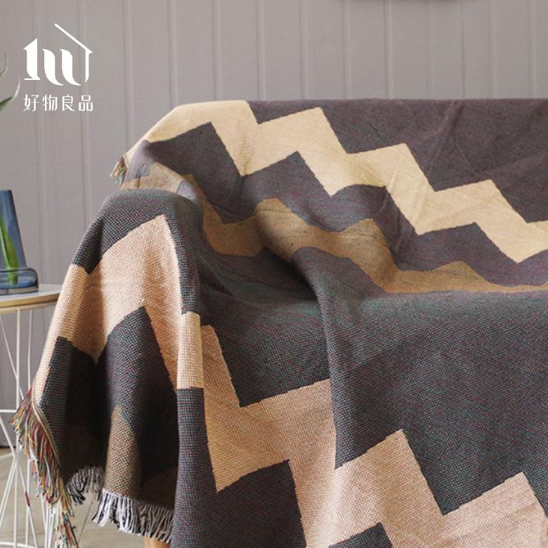 《大波浪》雙面針織沙發毯蓋毯露營毯