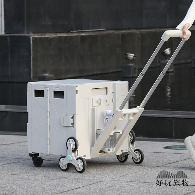 平地款/爬樓梯款_拉桿折疊收納野餐購物推車