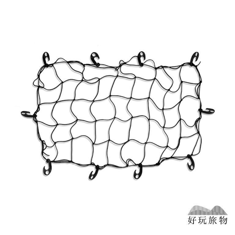戶外高彈力行李固定掛鉤置物收納網帶