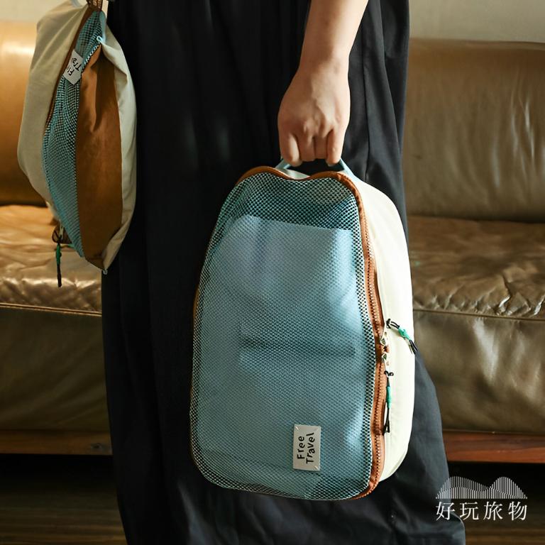 四入套裝組_多功能旅行拉鍊網格分類收納袋