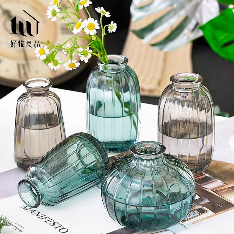 三入組_簡約浮雕迷你一支小花瓶