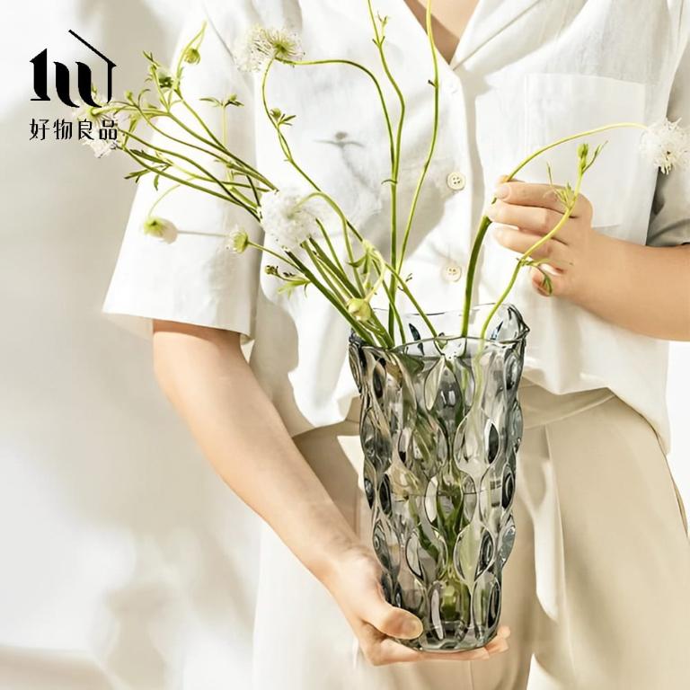 美式輕奢波西米亞水晶玻璃花瓶