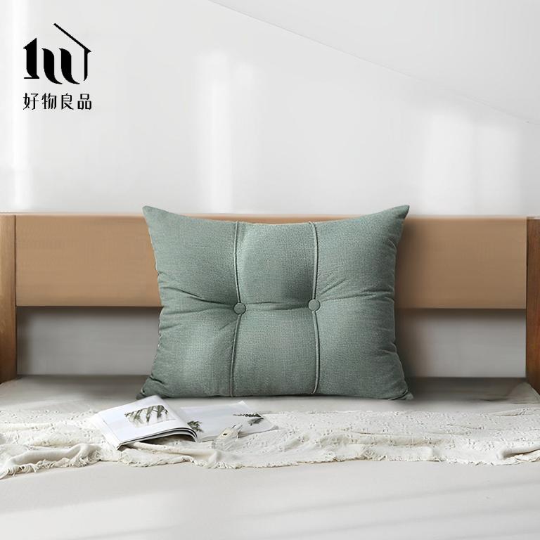 單人_日式簡約床頭腰背靠枕(80x60x20厚cm)