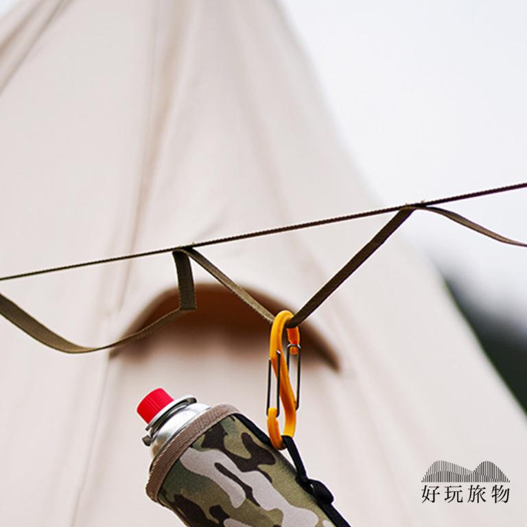 戶外露營多功能尼龍天幕帳篷掛繩 (附收納袋)