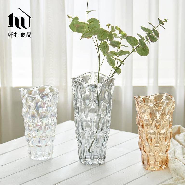 美式輕奢波西米亞水晶玻璃花瓶
