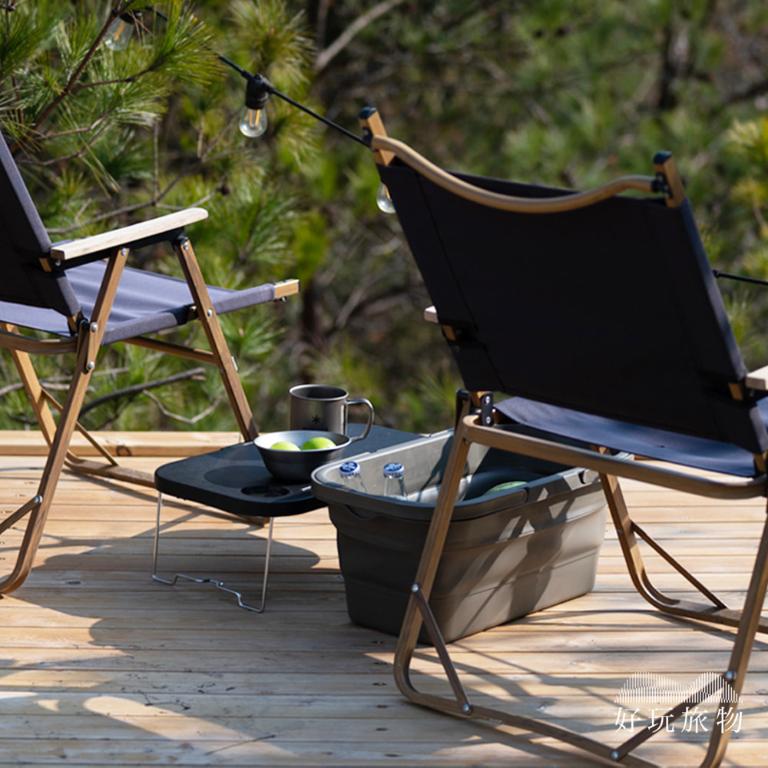 戶外野餐籃露營折疊收納籃野餐桌