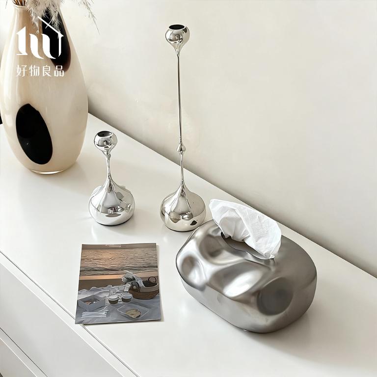 北歐設計輕奢陶瓷衛生紙盒