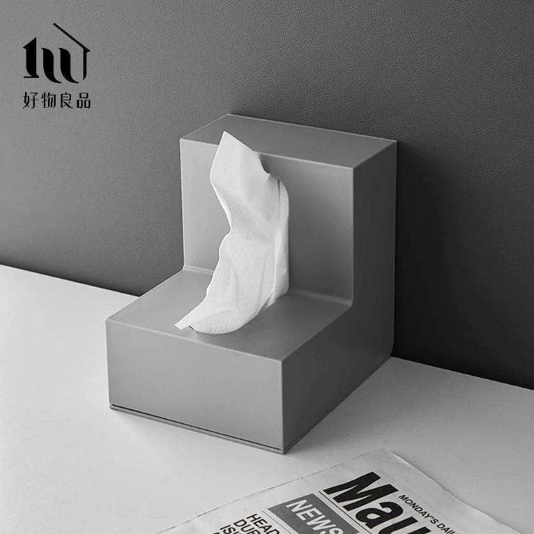 日式雙向抽取L型面紙盒