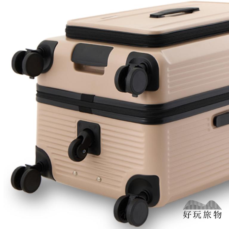 1/9開PC耐撞擴展掀蓋式大容量可擴展五輪煞車胖胖箱 煞車輪 掀蓋行李箱 一年保固 方胖箱