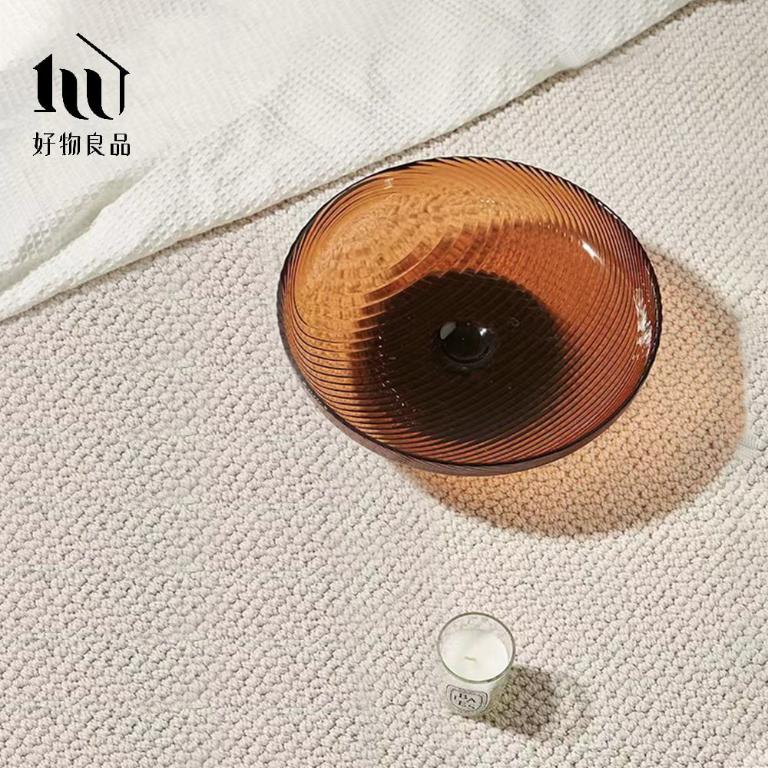 北歐撞色玻璃果盤零食擺盤(3色任選)