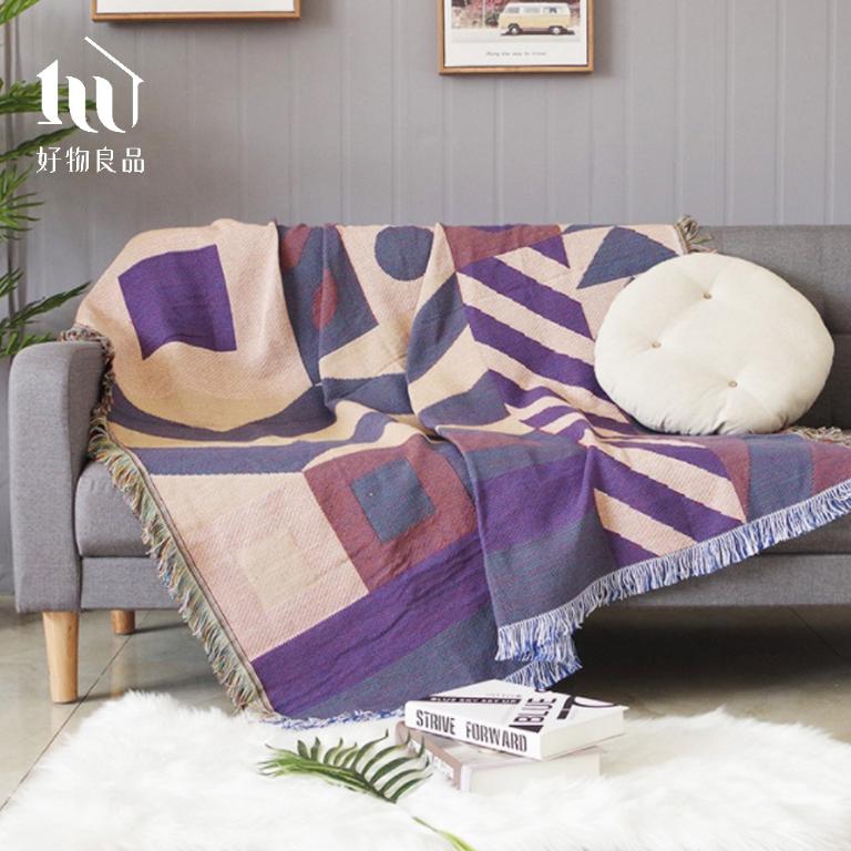 《孟菲斯》雙面針織沙發毯蓋毯露營毯