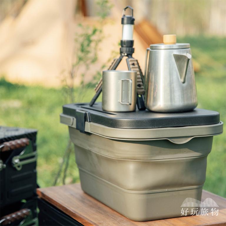 戶外野餐籃露營折疊收納籃野餐桌