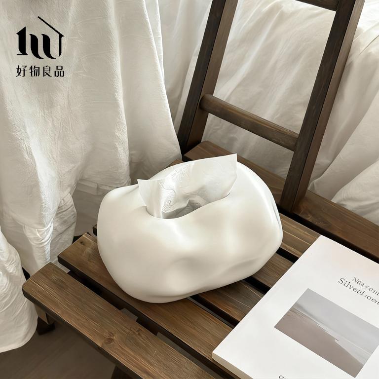 北歐設計輕奢陶瓷衛生紙盒