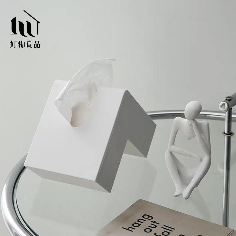 日式雙向抽取L型面紙盒