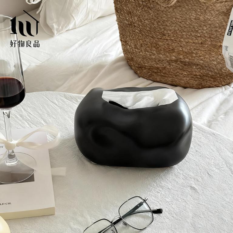 北歐設計輕奢陶瓷衛生紙盒