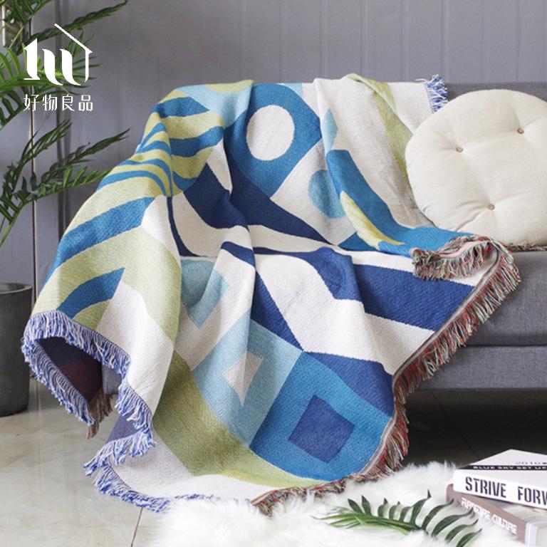 《孟菲斯》雙面針織沙發毯蓋毯露營毯