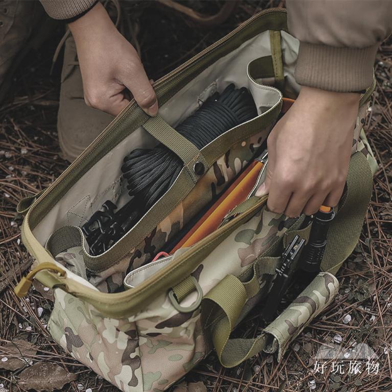 露營軍工迷彩工具收納包
