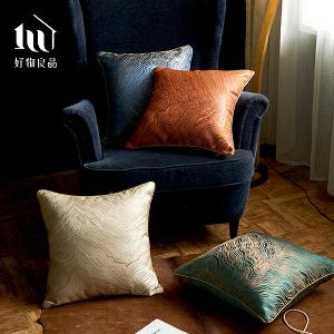 歐式奢華波紋金絲刺繡沙發抱枕