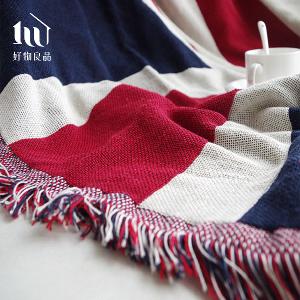 《英國國旗》旅行居家兩用棉麻針織毯沙發毯汽車蓋毯