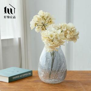 《矮款/高款》家居輕奢透明冰裂玻璃花瓶