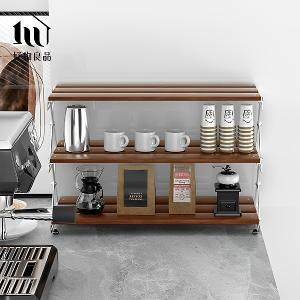 高品質竹木不銹鋼露營居家兩用折疊收納置物架