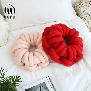 手工甜甜圈結抱靠枕(4色任選)