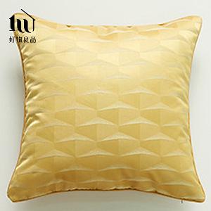 方形_奢華絲滑金邊幾何提花抱枕套｜立體金邊包邊 隱形拉鍊 耐磨不起球