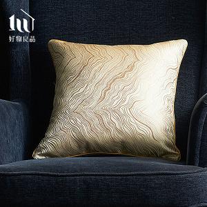 歐式奢華波紋金絲刺繡沙發抱枕
