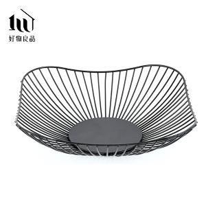 《花邊形矮款》客廳裝飾藝術金屬鏤空收納置物零食水果網籃