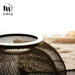 《雙層網狀》客廳裝飾藝術金屬鏤空收納置物零食水果網籃