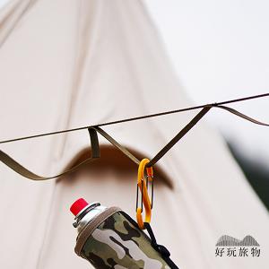 戶外露營多功能尼龍天幕帳篷掛繩 (附收納袋)