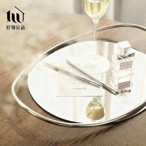 304不銹鋼原木鏡面擺飾配件咖啡托盤
