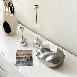 北歐設計輕奢陶瓷衛生紙盒