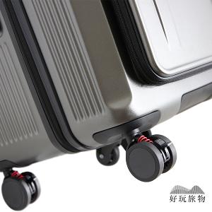 1/9開PC耐撞擴展掀蓋式大容量可擴展五輪煞車胖胖箱 煞車輪 掀蓋行李箱 一年保固 方胖箱