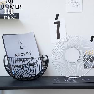 《經典圓盆》客廳裝飾藝術金屬鏤空收納置物零食水果網籃