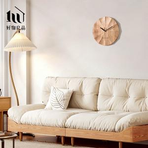 日本簡約高質感實木時鐘(2款任選)