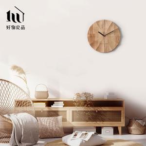 日本簡約高質感實木時鐘(2款任選)