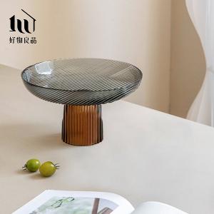 北歐撞色玻璃果盤零食擺盤(3色任選)