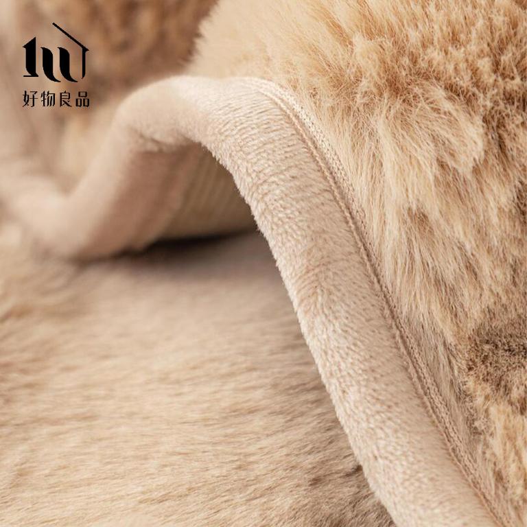 《南法香頌》雙色扎染輕奢高密度毛絨保暖沙發墊