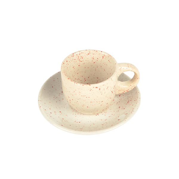 西班牙 Calma House｜CHIP 紅點點 咖啡杯盤組 85ml