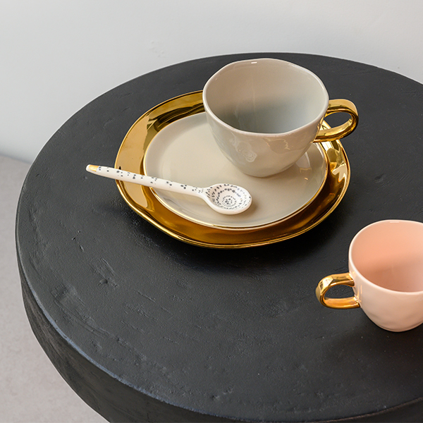 UNC斯特丹 | 早安系列咖啡杯兩入禮盒 | 米灰