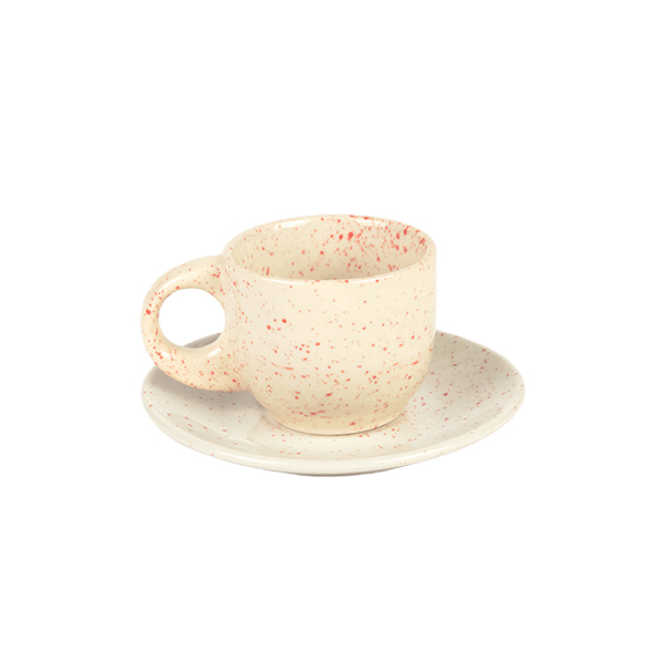 西班牙 Calma House｜CHIP 紅點點 咖啡杯盤組 85ml