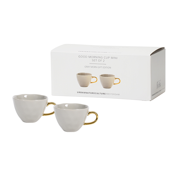 UNC斯特丹 | 早安系列咖啡杯兩入禮盒 | 米灰