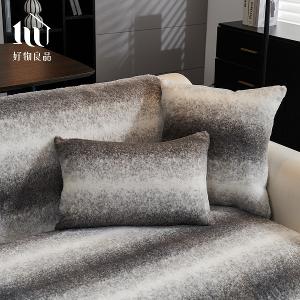 可洗可烘加厚加大高密度仿兔毛沙發墊(高質感輕奢絨紋)